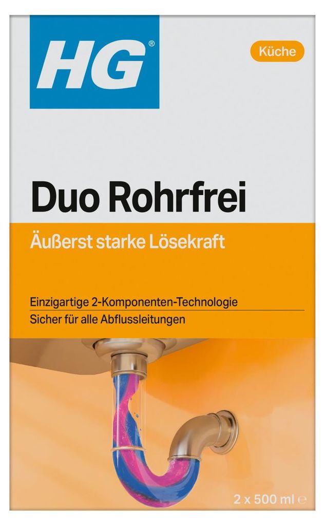 HG Duo Rohrfrei extra Stark 2 x 500 ml Produktbild 