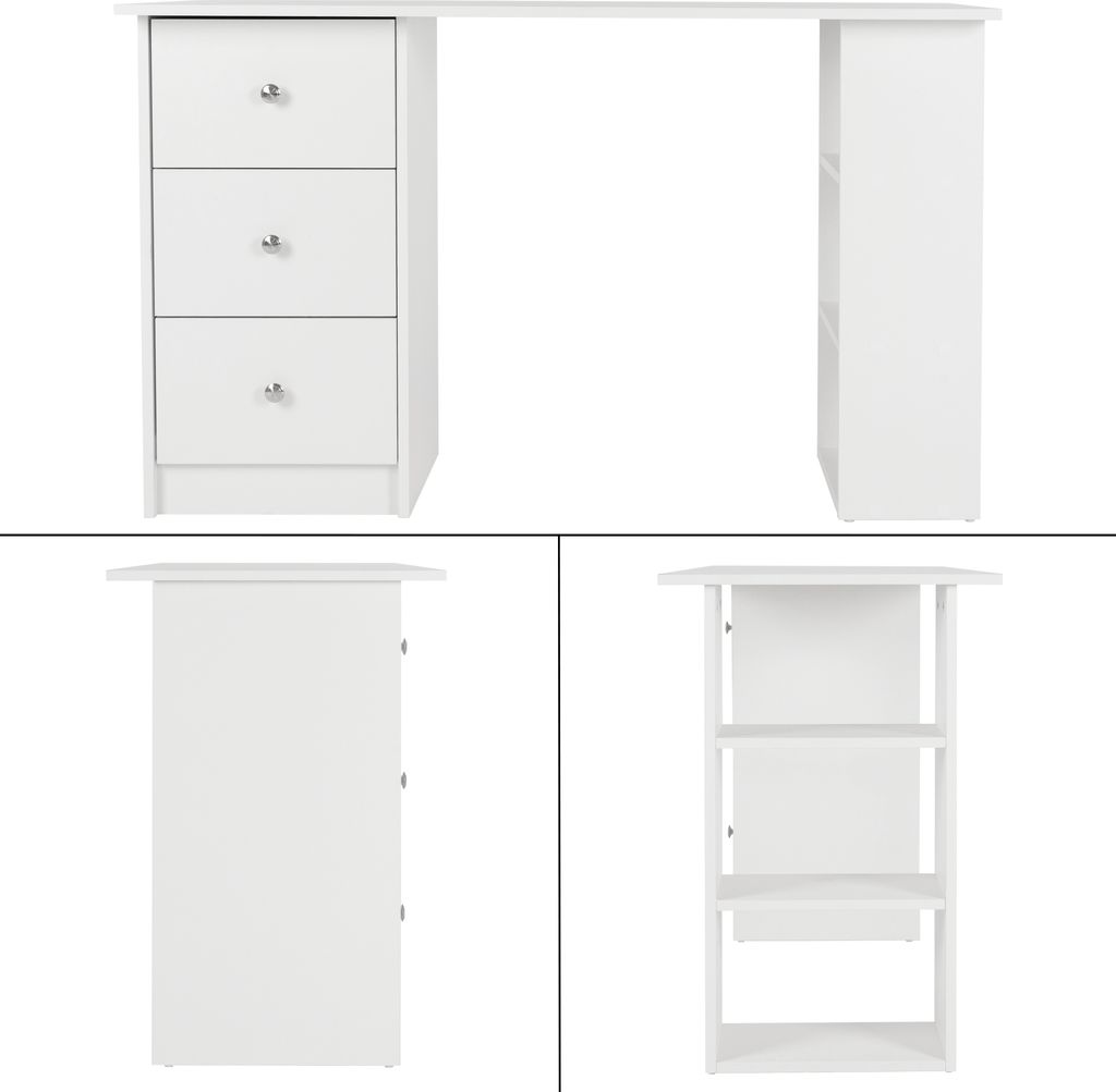 ML-Design Schreibtisch mit 3 Schubladen und 3 Produktbild 