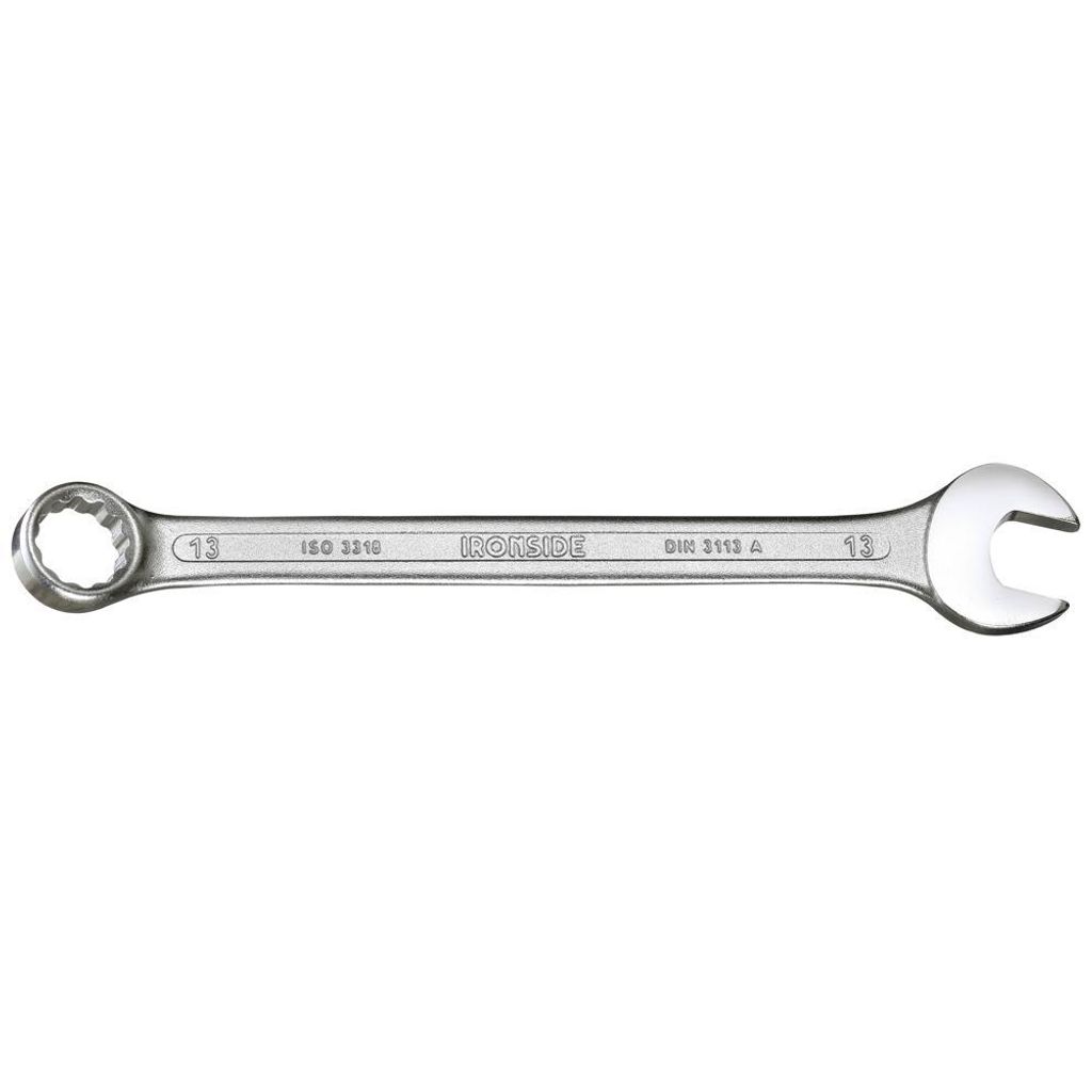 Ironside 112-022 Ring-Maulschlüssel 8mm C.V.-Stahl, silber-grau