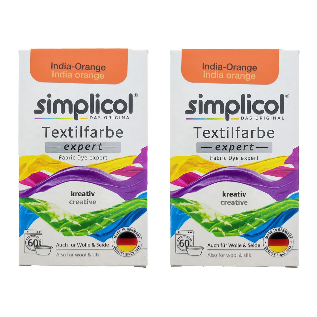 Réparer un linge décoloré avec Simplicol Expert India-Orange x2