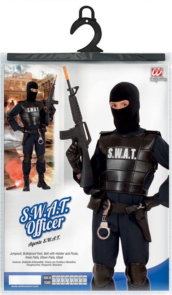 Dětský kostým důstojníka SWAT, velikost:140 Obrázek produktu 10