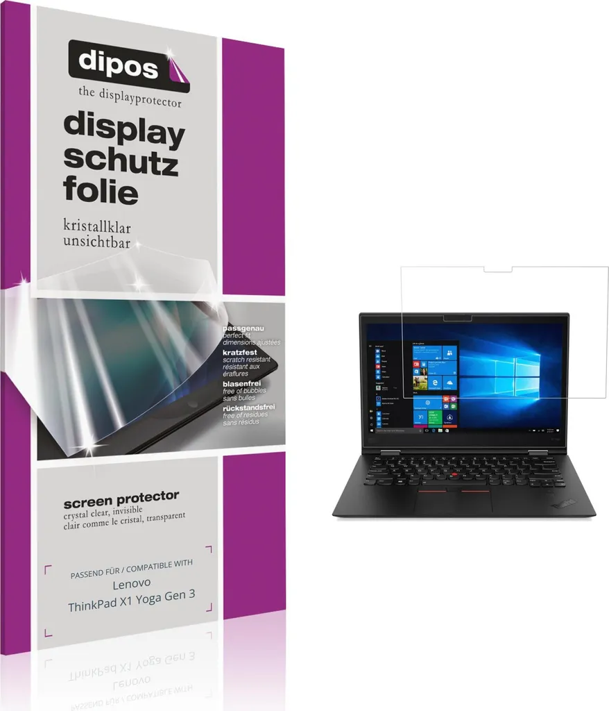 2x Pellicola per Lenovo Yoga Tab 3 Pro 10 Protettiva Protezione Antiriflesso