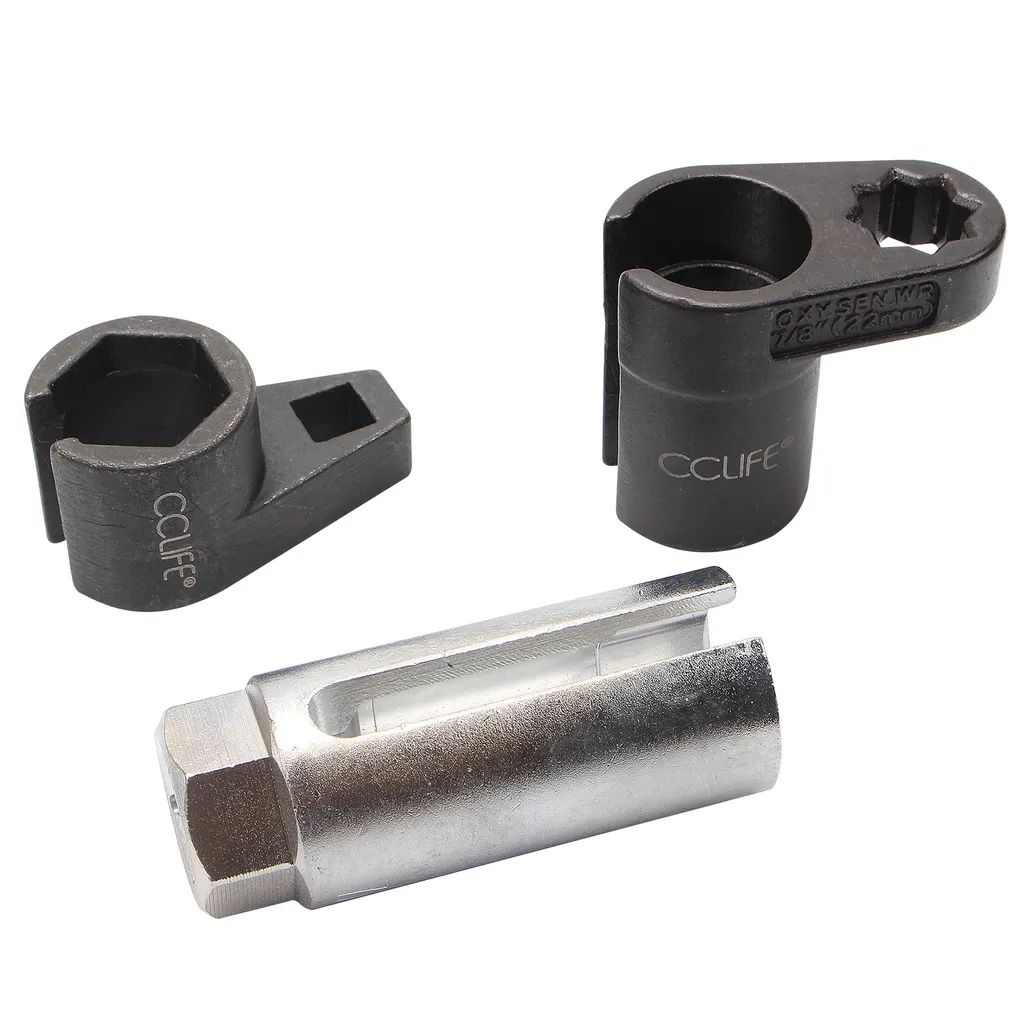 CCLIFE Jeu de 3 douilles pour sonde lambda outils de capteur oxygène