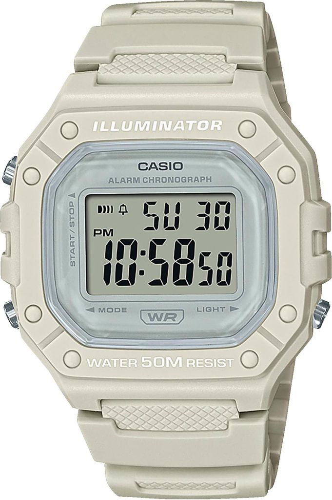 Casio collectie W-218HC-8AV, waterdicht Productafbeelding 