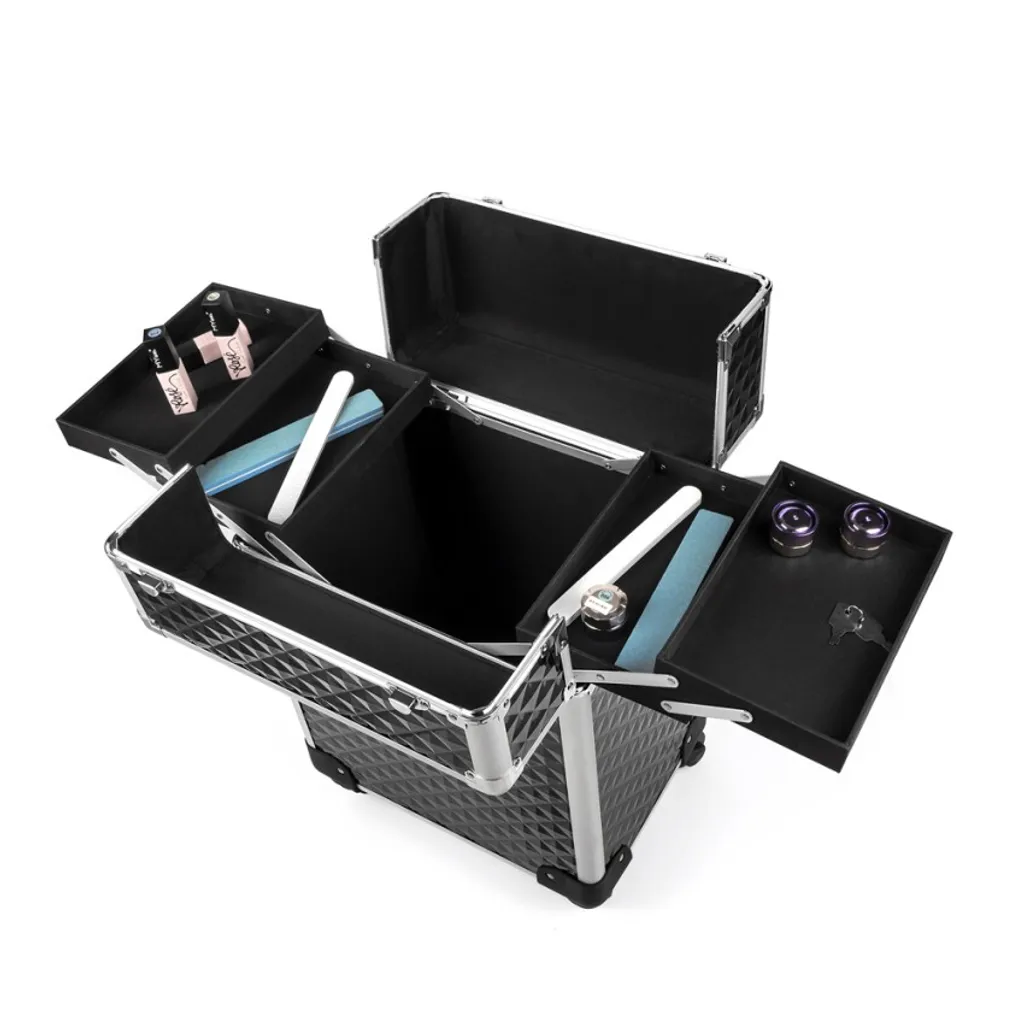 Valise Maquillage à Roulettes : Trolley Professionnel Betel avec Tiroirs - 6