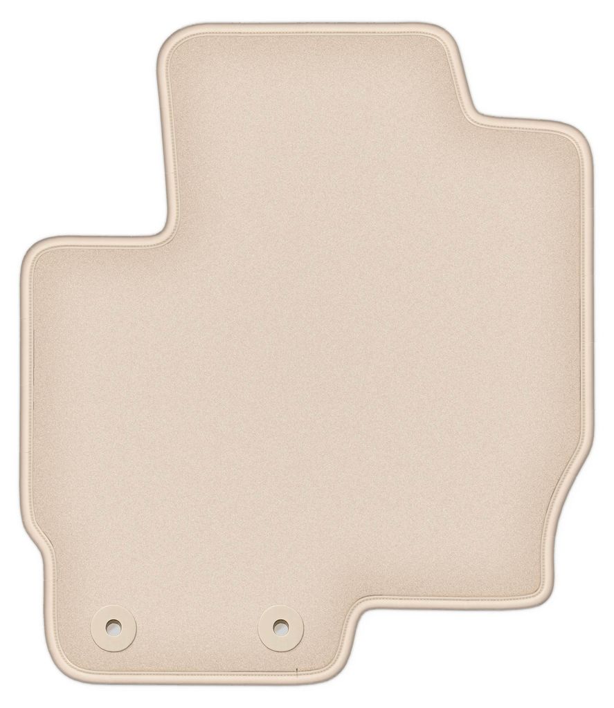 DURBAN Beige Velours-Fahrerfußmatte für Mitsubishi Colt VII Schrägheck (2008-2012)