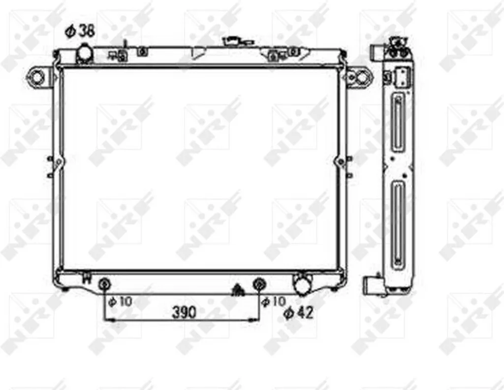 Radiateur de Refroidissement Moteur Haute Performance pour LX UZJ100 NRF
