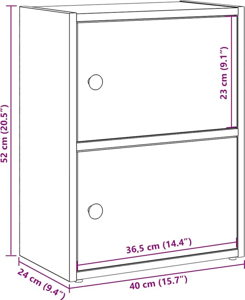 Libreria SYFAX Rovere Fumo 40x24x52: Design Moderno in Multistrato - 10