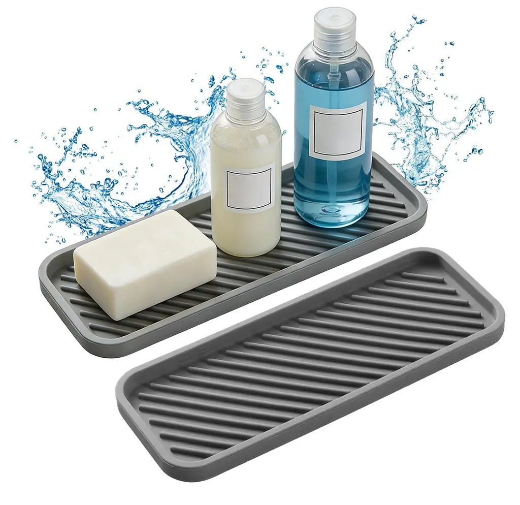Support Silicone pour Éponge et Brosses - Organiseur de Cuisine Lot de 2