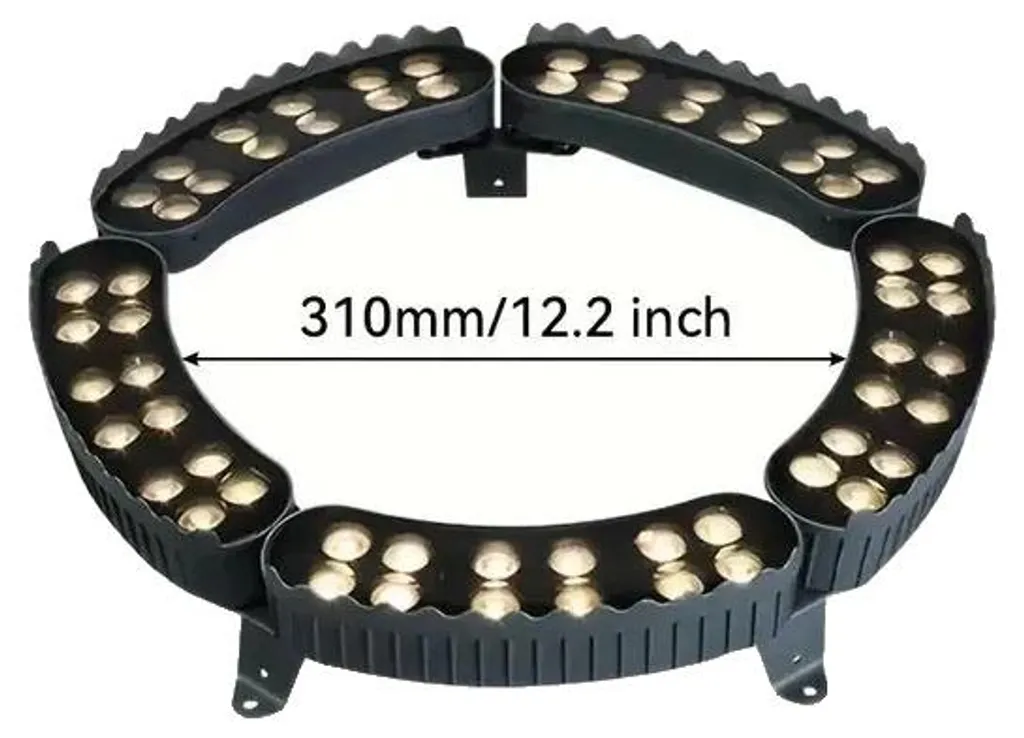 Projecteur extérieur RGB IP65 avec 5 ampoules de lumière chaude G50
