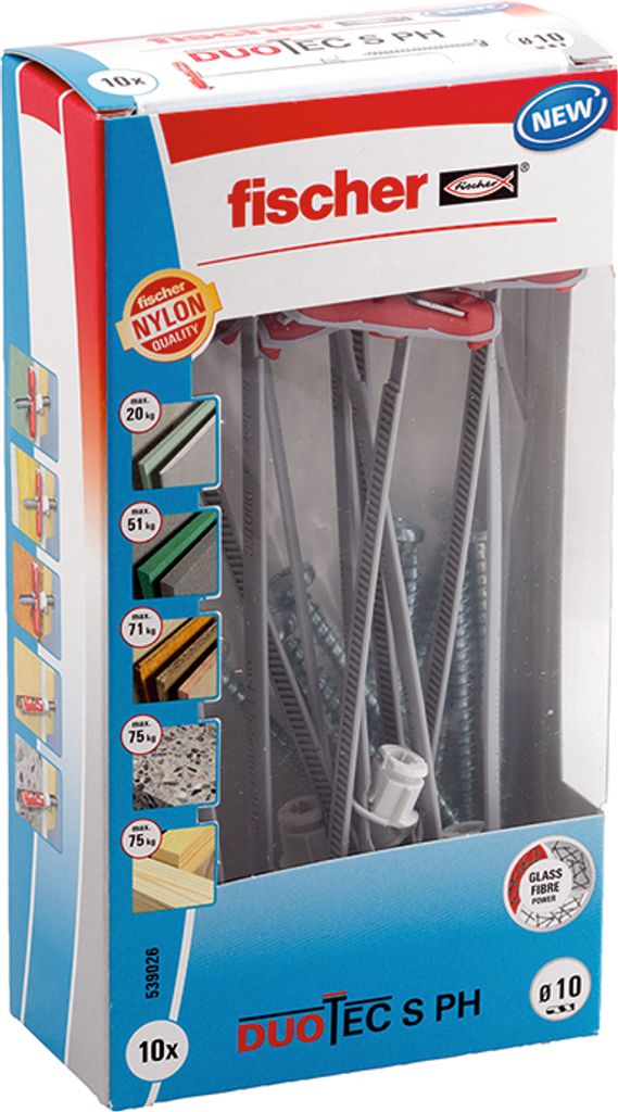 fischer DUOTEC 10 S PH LD mit Panhead Schraube Produktbild 