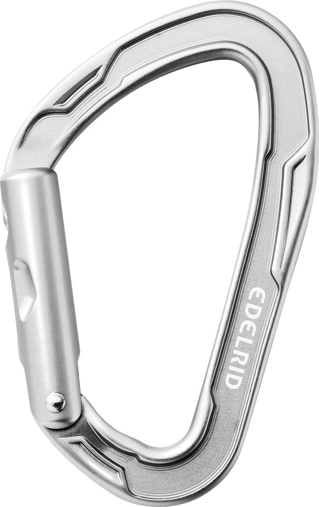 Mission Straight Karabiner, silver, - edelrid