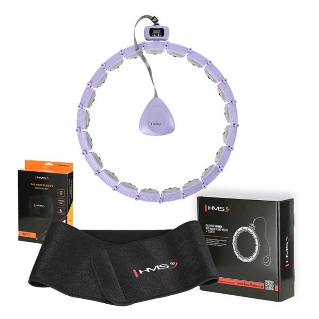 Magnetisches Hula-Hop-Set Violett Hhm14 Mit Zähler Hms + Produktbild 