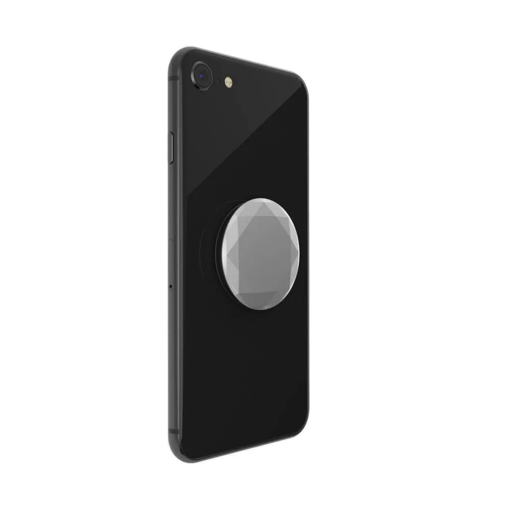 PopGrip PopSockets Metallic Diamond Silver : Support de doigt Premium