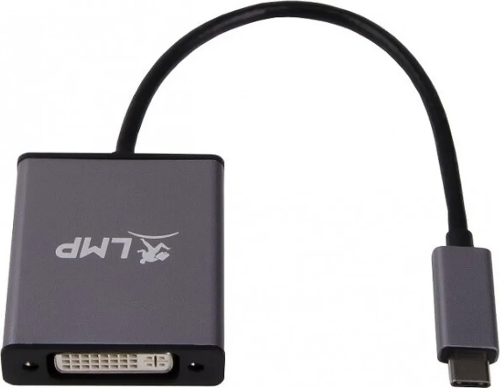 LMP USB-C vers DVI-D Gris Adaptateur Vidéo 15cm pour Moniteur Externe