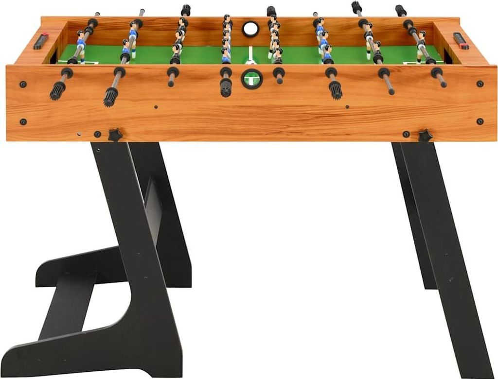vidaXL Klappbarer Kickertisch 121 x 61 x 80 cm Hellbraun