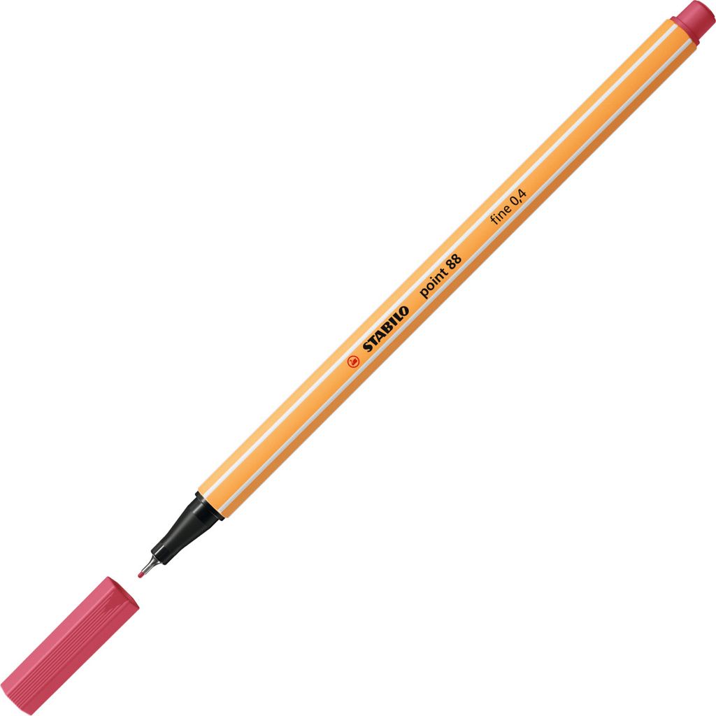 STABILO Fineliner point 88 Strichstärke: 0,4 mm erdbeerrot
