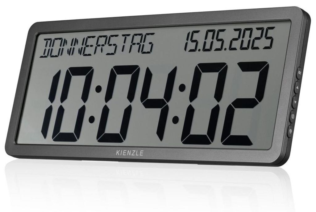 Orologio a radio sveglia da parete Kienzle con data, grande Immagine del prodotto 