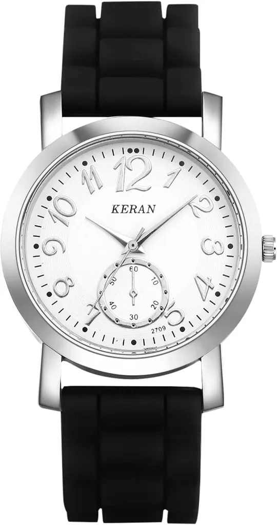 Orologio Classico Donna al Quarzo: Eleganza Casual in Silicone Nero