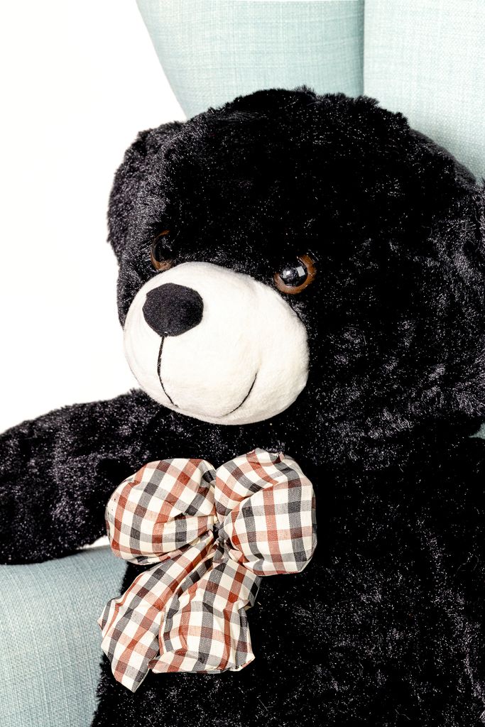 Gustaw Teddybar GroB XXL Schwarz 90cm Kaufland