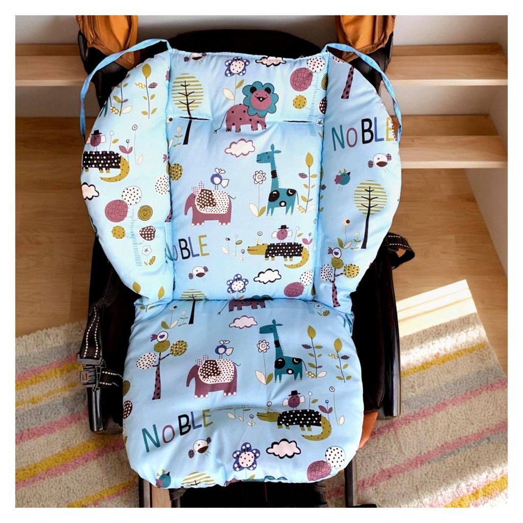 Hochstuhlkissen für Babys, dicke Kinderwagenmatte mit Tiermotiv, atmungsaktive und schmutzabweisende Esszimmersitzauflage
