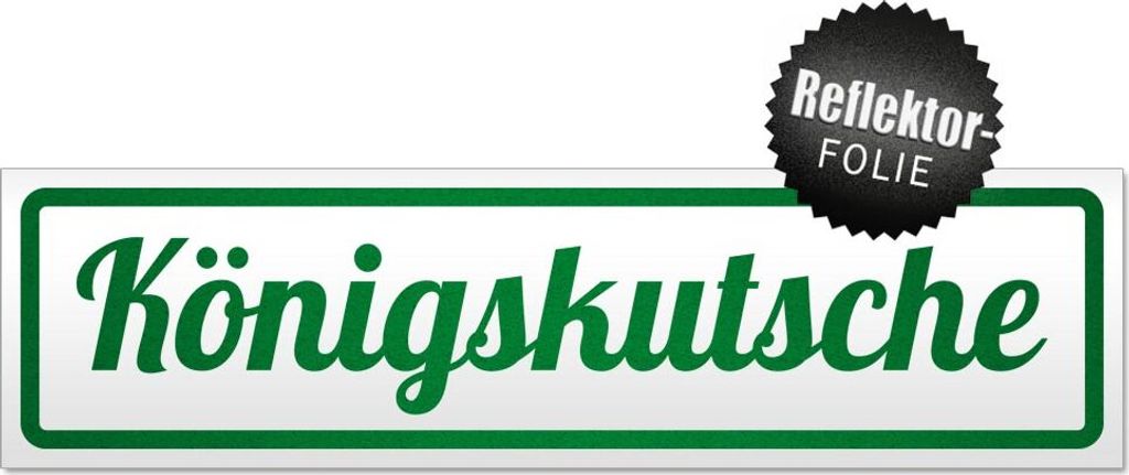 Königskutsche Magnetschild Schild magnetisch