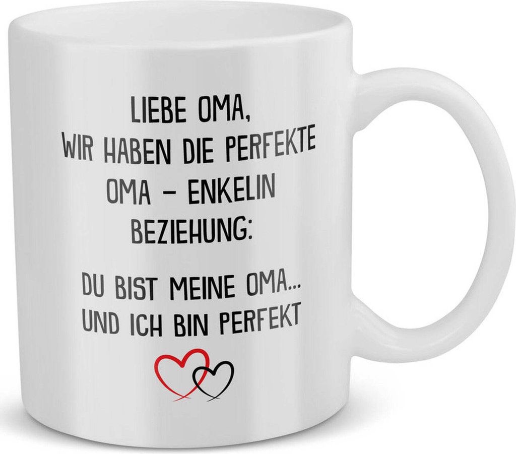 22Feels Oma Geschenk von Enkelin Geburtstag Grossmutter Tasse Weihnachten Rentnerin Kaffeetasse Frauen Beste Grosseltern Muttertag Geschenkidee