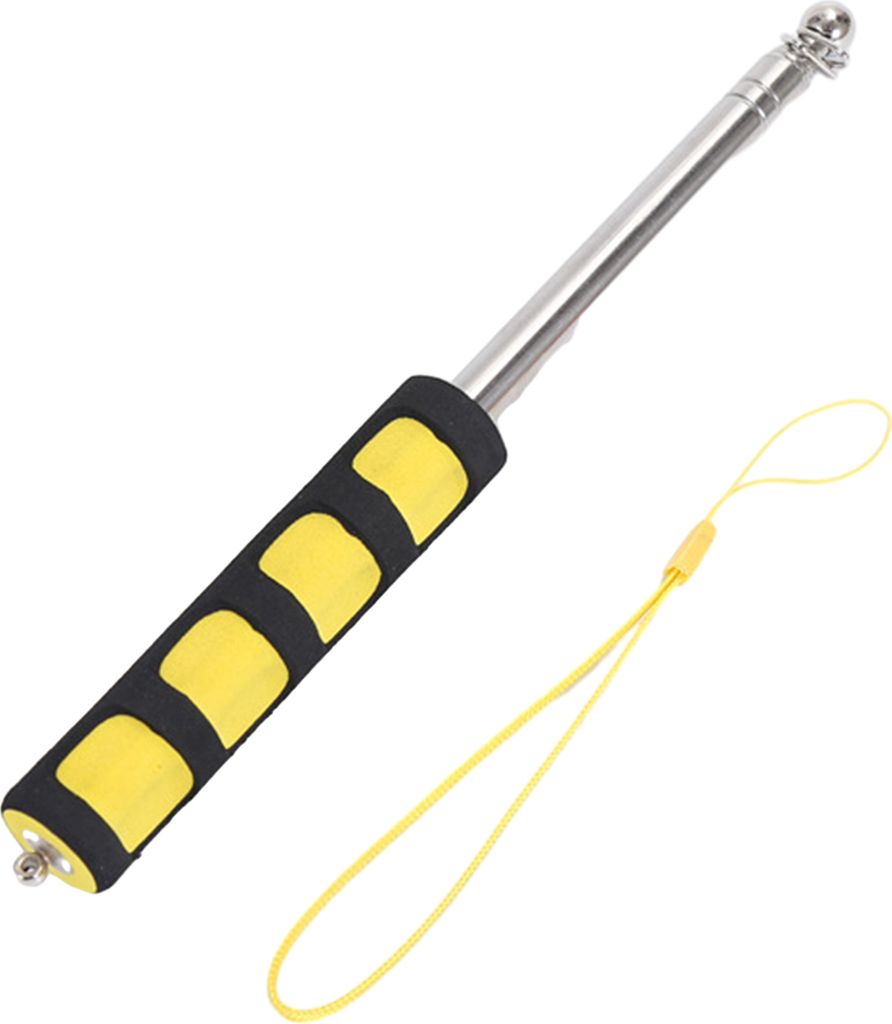 140/200 cm Fahnenmast mit Umhängeband, mehrteiliger Rutschfester Griff, bequemer Griff, Lehr-Zeigestab, Teleskop-Banner-Fahnenmast aus Edelstahl, ...