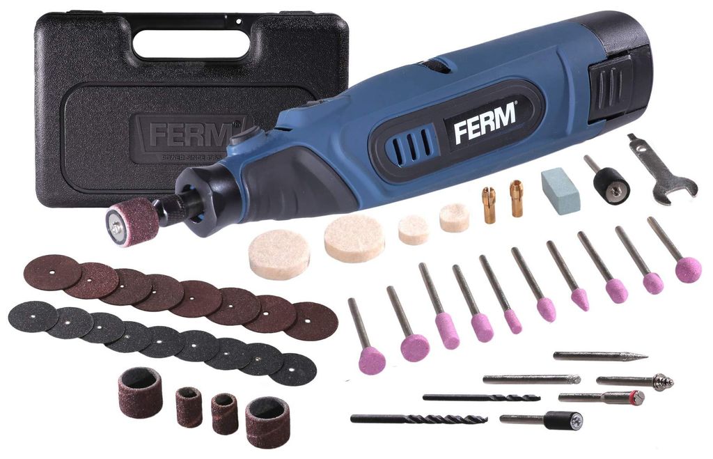 FERM Li-Ion Akku-Kombiwerkzeug - Rotierend - 12V - 1.5Ah - Produktbild 