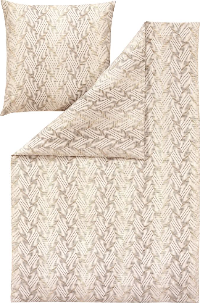 Estella Ateliers Edel-Flanell- Bettwäsche-Garnitur Solaro Farbe creme Größe 135x200 + 80x80