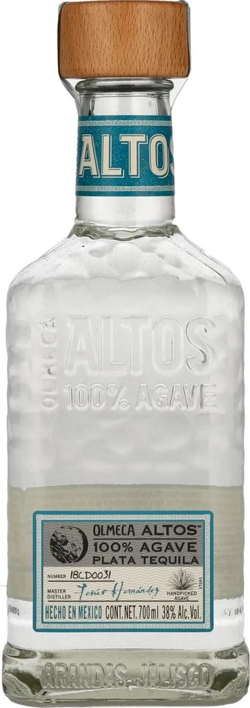 Olmeca Altos Tequila Argento 100% Agave 38% Vol. 0,7l Immagine del prodotto 