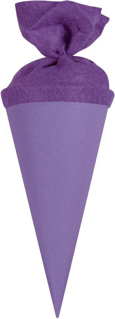 Goldbuch Schultasche, 15 cm, lila Karton mit Filzverschluss, 7 cm Ø
