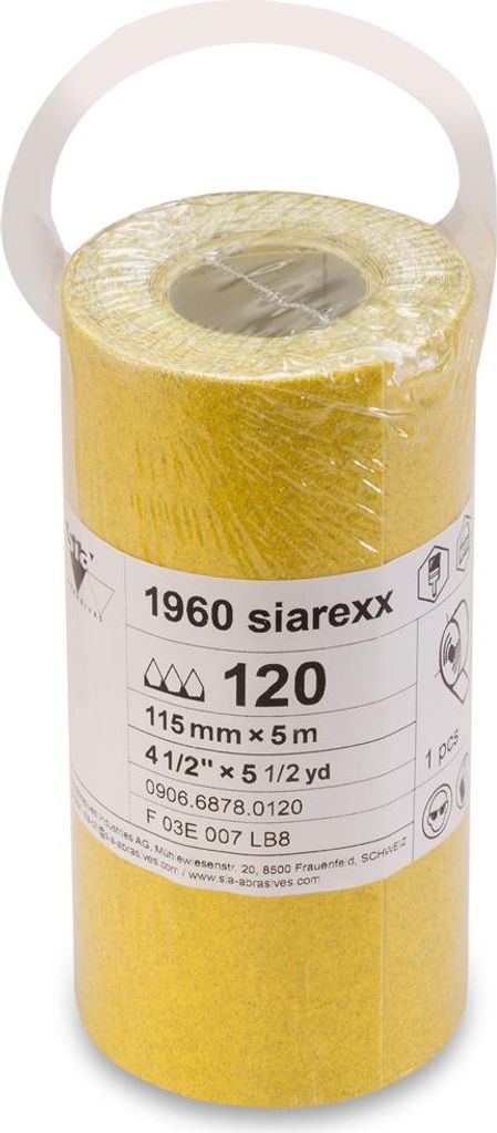 Bosch Sia Schleifpapier Serie 1960 Schleifrolle 115x5000mm / 115mm x 5mtr K240