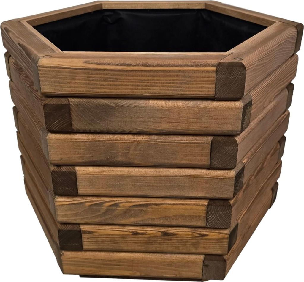 HolzGarden Pflanzkübel Holz 50x40x43 cm Imprägniert Farbe Produktbild 