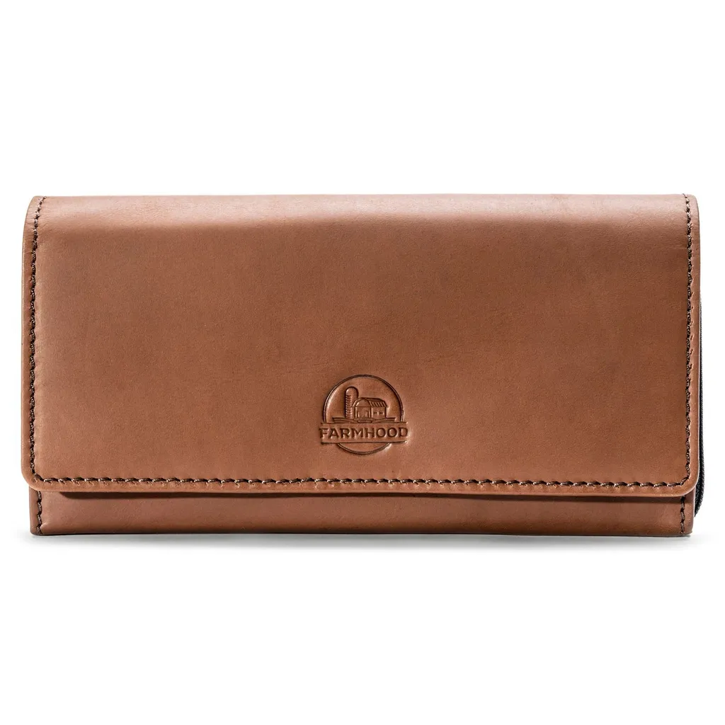 Portafoglio Uomo Farmhood Nashville Pelle Marrone RFID - Sicuro