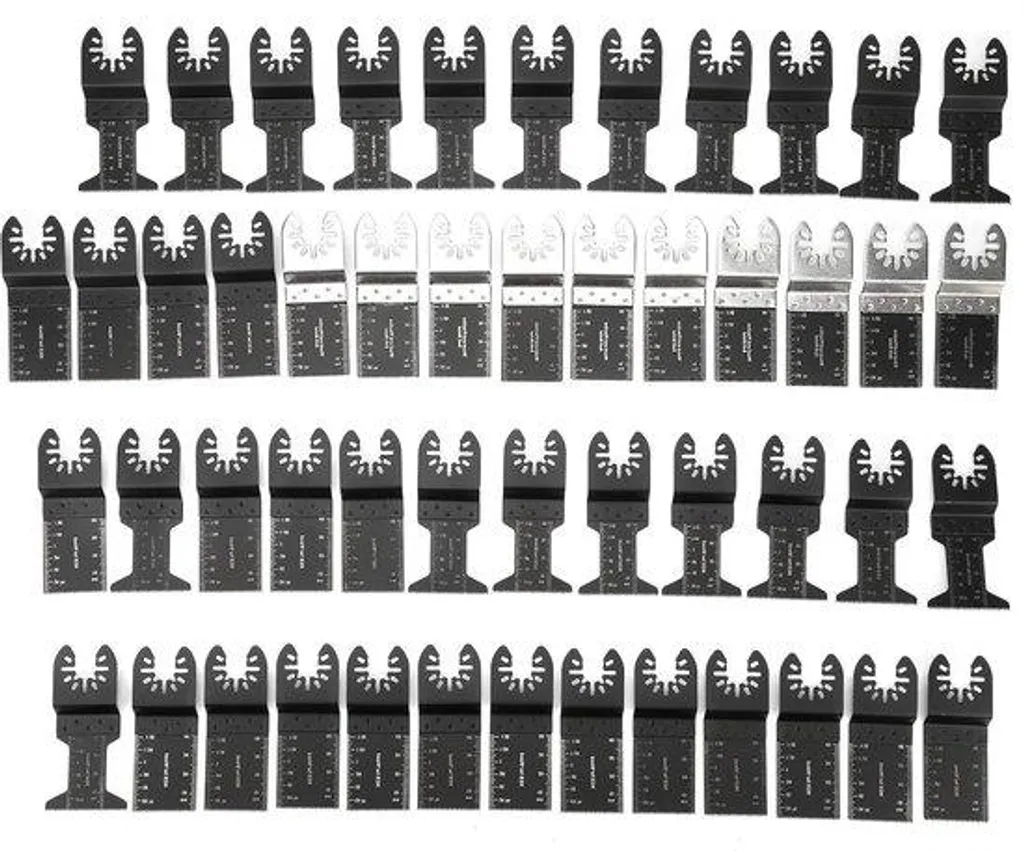 Lot de 50 lames de scie oscillante universelles pour bois et métal doux