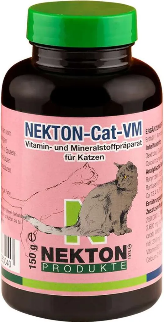 Nekton Cat Vm Supplément Minéral et Vitaminé pour Chat en Poudre 150g