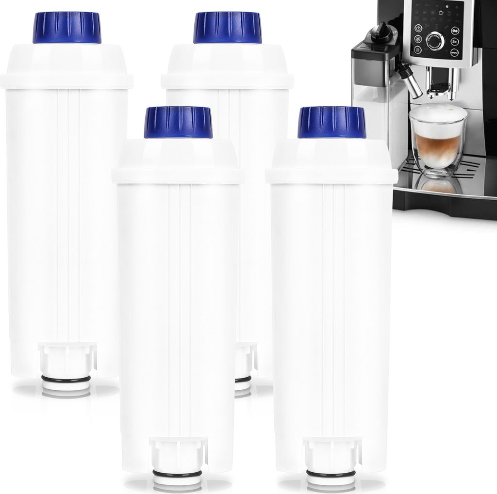 Yakimz 4x Wasserfilter für DeLonghi DLS C002, Zubehör für Kompatibel mit DeLonghi-Modellen, ESAM, ECAM, BCO EC Kaffeevollautomaten