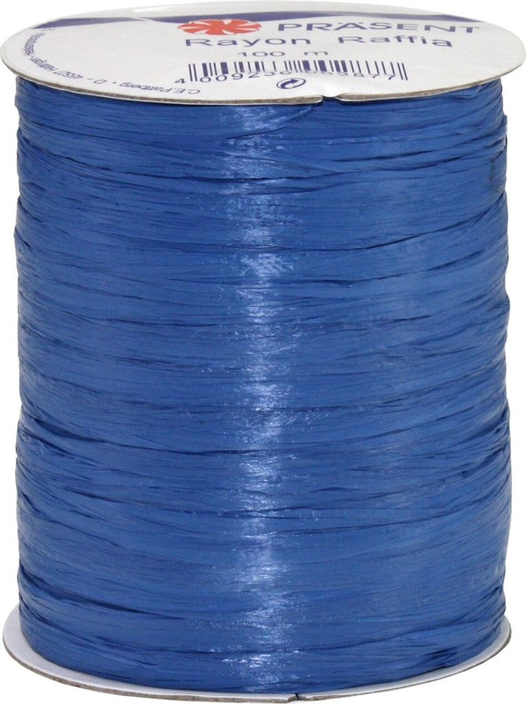 Raffia Spule, royalblau (100 m)