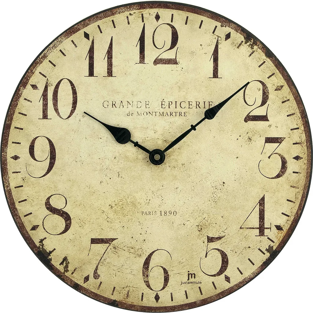 Horloge murale 21410 design moderne silencieuse pour salon et bureau