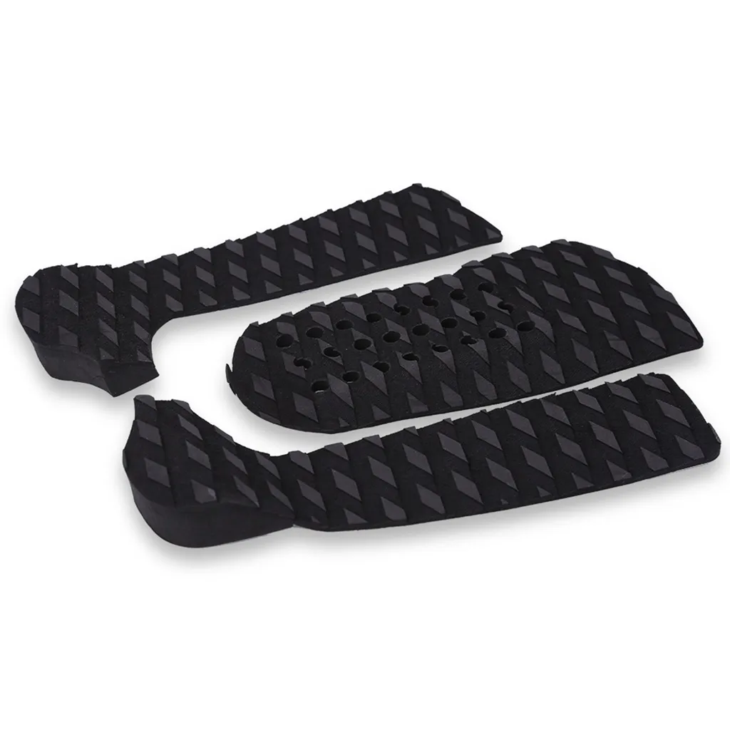 Pad de Surf Antidérapant en Mousse EVA Noir - Grip 3 Pièces Haute Densité