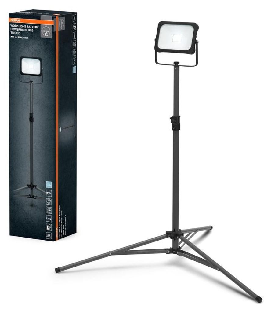 Lampe de travail LED Osram, alimentée par batterie, avec Image du produit 
