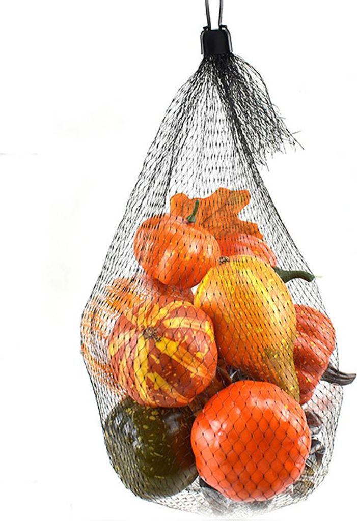 50pcs Halloween Dekoration Requisiten künstliche Mini Kürbis Beeren Ahornblatt DIY Handwerk für Halloween Party Dekoration