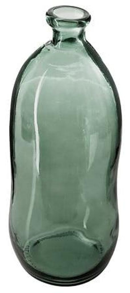 Uly Flaschenvase, 73 cm hoch, khakifarbenes Recyclingglas