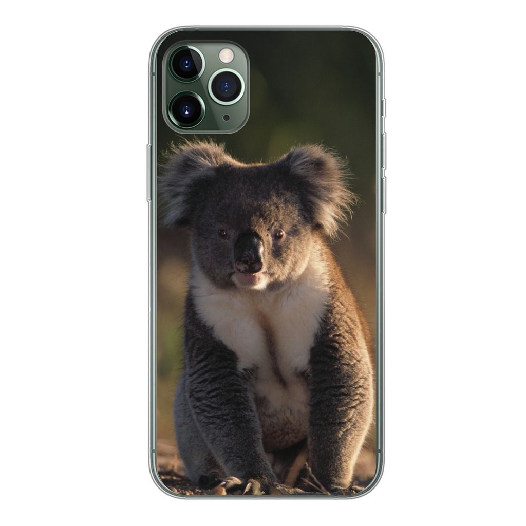 MuchoWow Handyhülle Schutzhülle Hülle für iPhone 11 Pro Max Koala - Sonne - Tier - Kinder - Jungen - Mädchen Silikon Softcase Handy Hülle -...