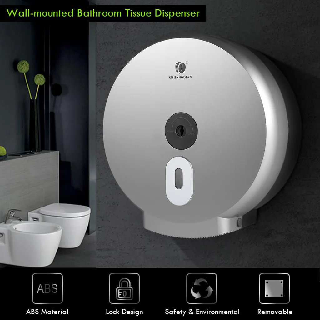 Boîte de rangement murale pour papier toilette et serviettes de bain