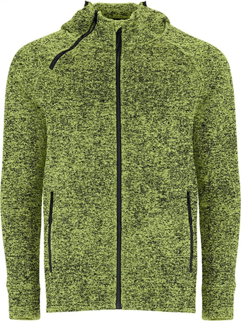 Roly CQ5064 | Uni Everest Jacket - Sweatjacke - Farbe: Heather Mantis Green 693 - Größe: M