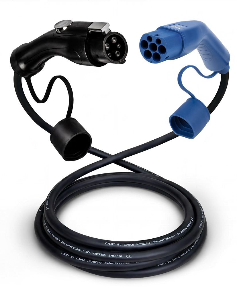 Voldt® Ladekabel Typ 1 auf Typ 2 | Mode 3 | 1-phasig | 7,4 Produktbild 