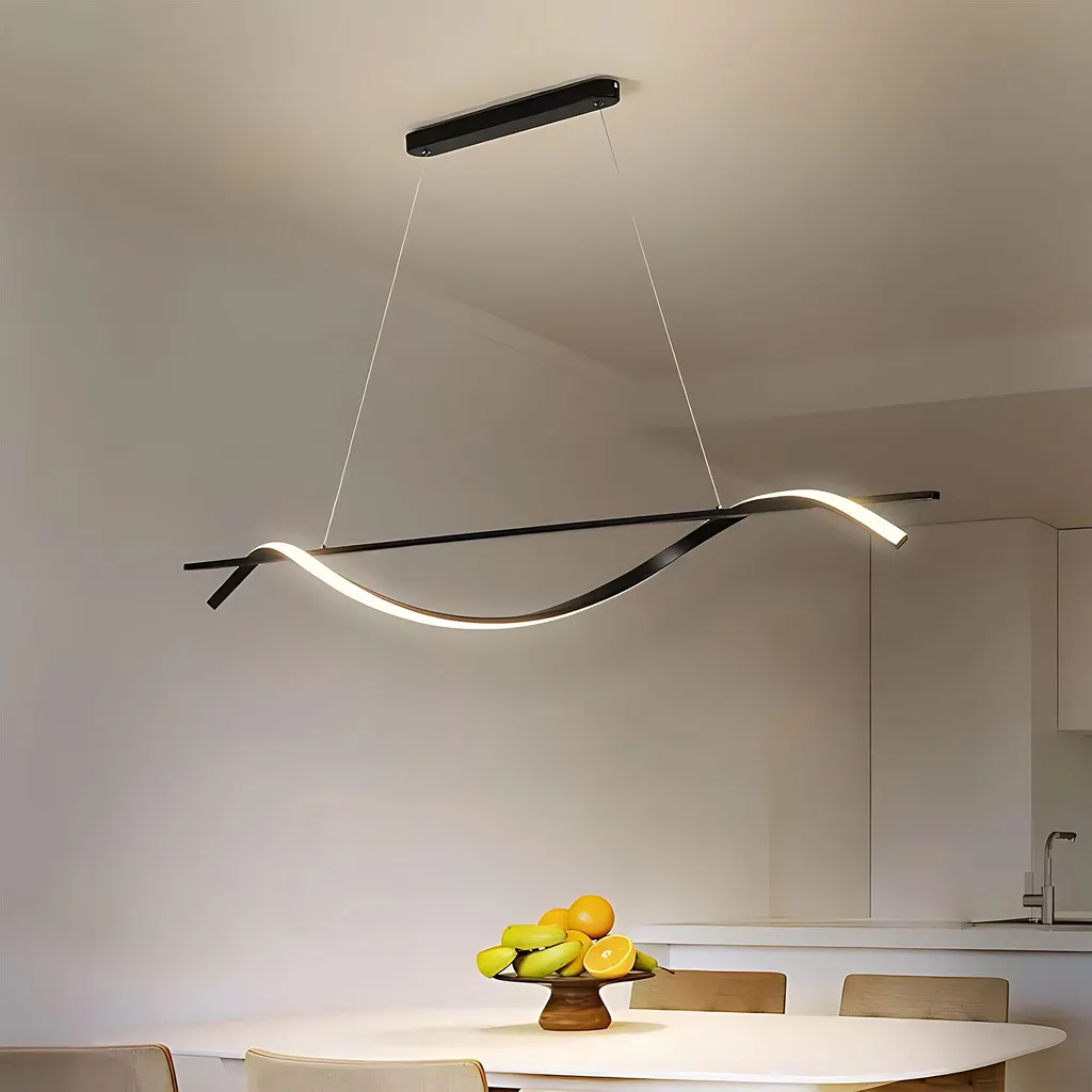 Suspension pour Table à Manger 120cm Noire Toolight - Idéal Cuisine Loft