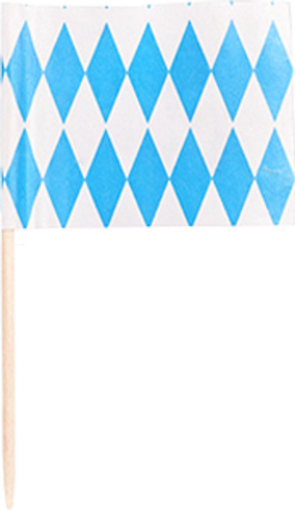 200 Papstar Deko-Picker 8 cm Bayrisch Blau 16636 Produktbild 